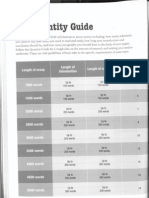 Selected Pages From The Night Before Essay Planner (Hall, 2007) - Quantity Guide