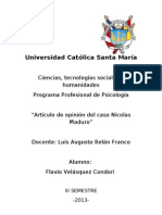 Articulo de Opinion Nicolas Maduro