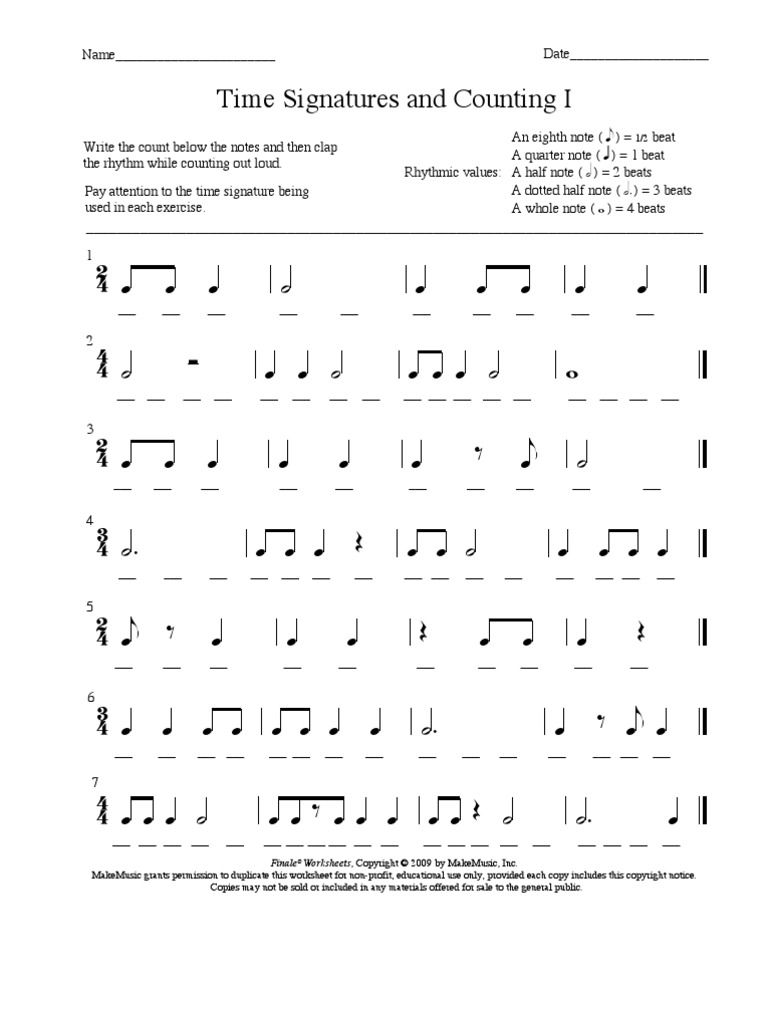 rhythms time signature and counting pdf rhythm copyright