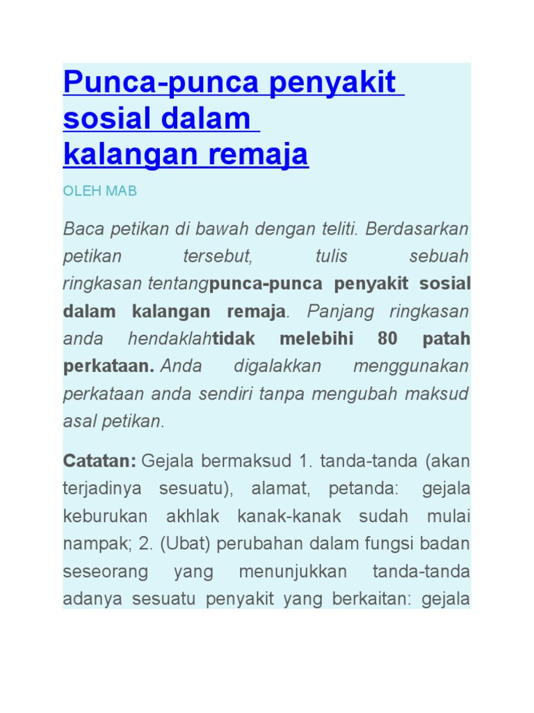 Gejala Sosial