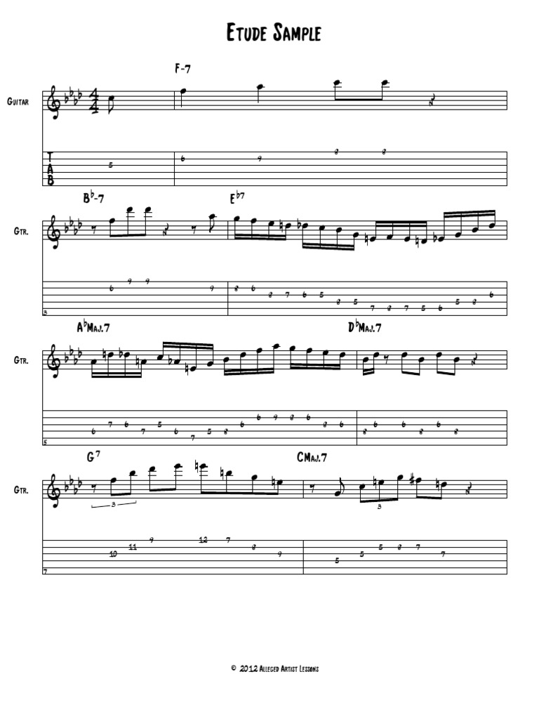 Triad Pairs for Jazz Guitar Sample