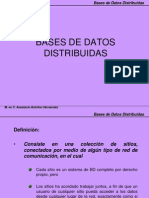 Bases de Datos Distribuidas: M. en C. Anastacio Antolino Hernández