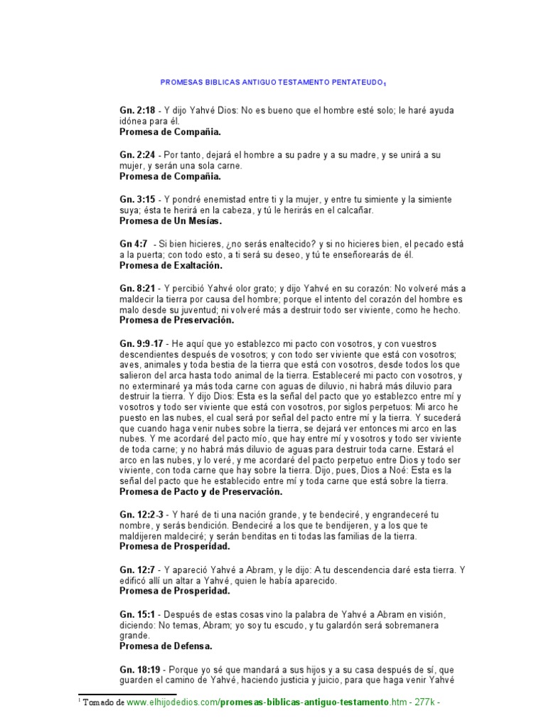 Promesas de Dios a Israel en la Biblia | PDF | Abrahán | Tetragrammaton