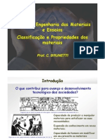 Aula 01 - Introdução a ciência dos materiais