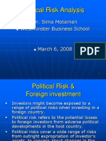 6. Political Risk & FDI