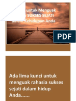 Slide Inspiratif 5 Kunci Untuk Menguak Rahasia Kesuksesan Sejati