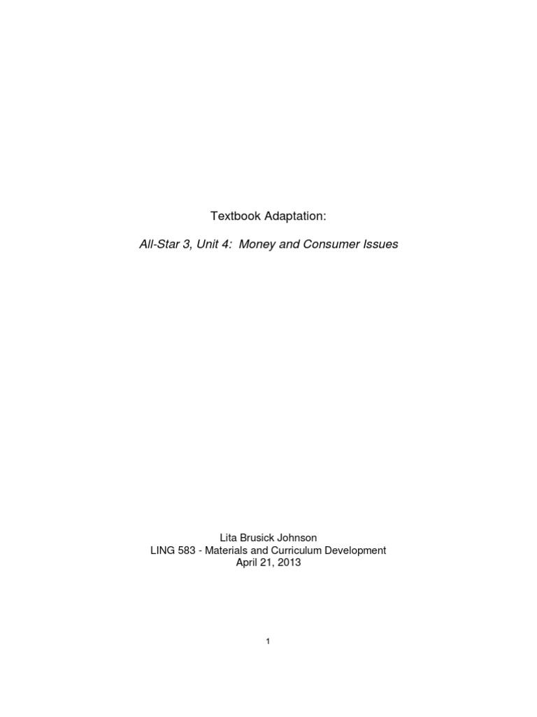 Financial Literacy for ESL Parents | PDF | Educational Assessment ...