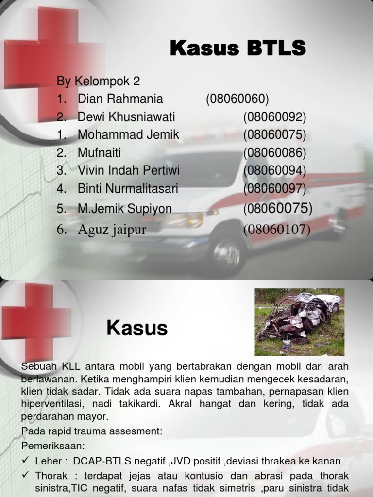Kasus BTLS pada Kecelakaan Mobil | PDF