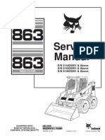 11004010-Bobcat 863 Skid Steer Loader Service Repair Workshop Manual Download S N 514425001 Above S N 514525001 Above S N 514625001 Above