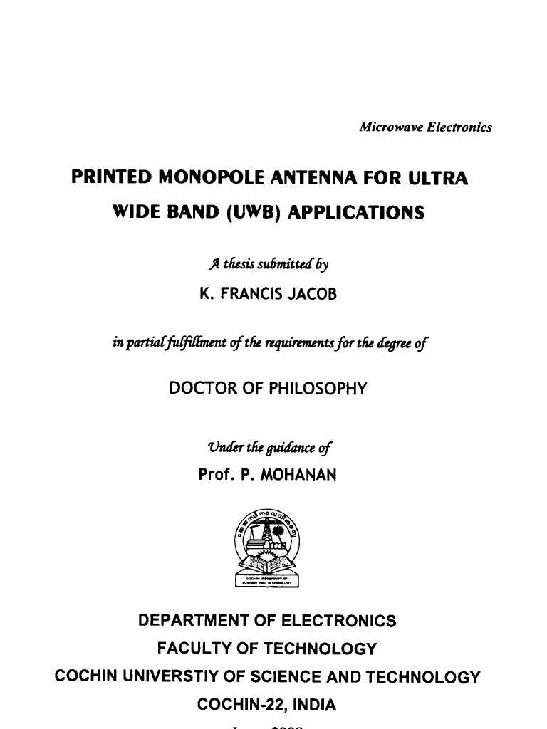 Thesis topics in antenna image