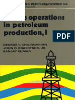 p T Surface Operations in Petroleum Production I