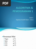 Download ALGORITMA  PEMOGRAMAN 1 by Stayle Complete SN139886745 doc pdf