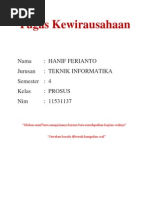 Download TUGAS KEWIRAUSAHAAN by Hanif Ferianto SN139887856 doc pdf