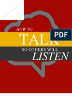 How To Talk So Others Will Listen