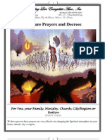 Warfare Prayers and Decrees