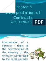 Interpretation of Contracts Report
