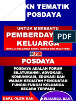 pembentukan posdaya