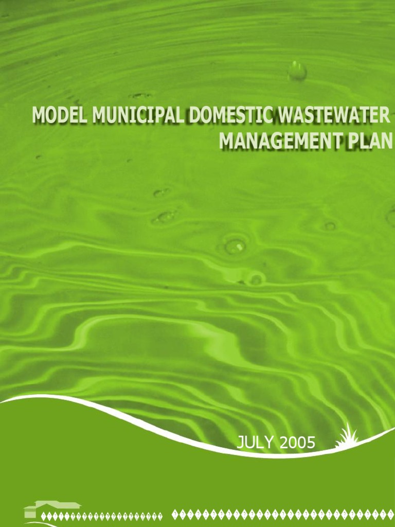 Model Municipal Domestic Wastewater Management Plan PDF | PDF | Project ...