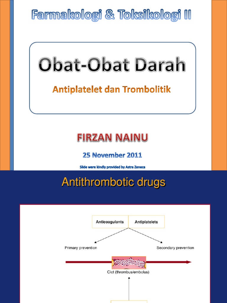 Antithrombotic and Fibrinolytic Drugs Overview | PDF | Aspirin ...