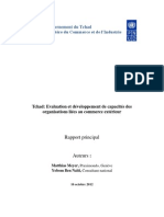 Tchad: Evaluation et développement de capacités des organisations liées au commerce extérieur (16 octobre 2012)