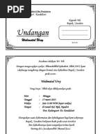 Undangan Tahlil Jawa