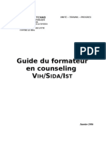 Guide du formateur en counseling VIH/SIDA/IST (Janvier 2006)