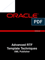 Advanced RTF Template Techniques for XML Publisher