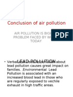 Conclusion of Air Pollution