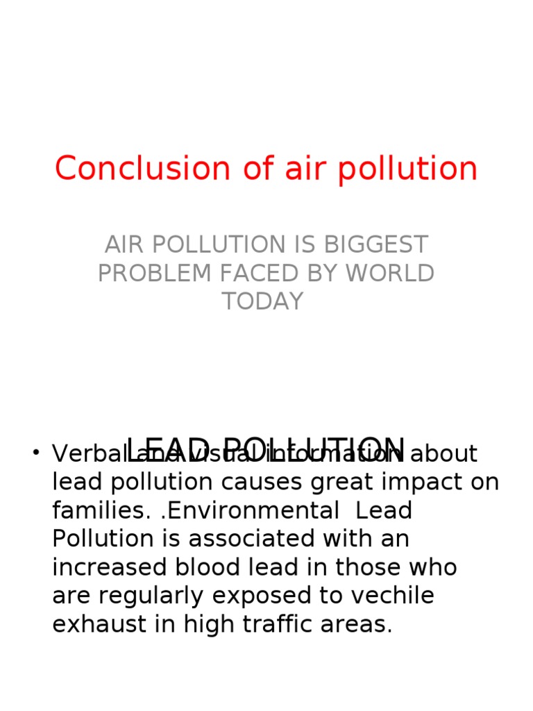 pollution essay conclusion