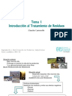 Tema 1 Introduccion Al Tratamiento de Residuos