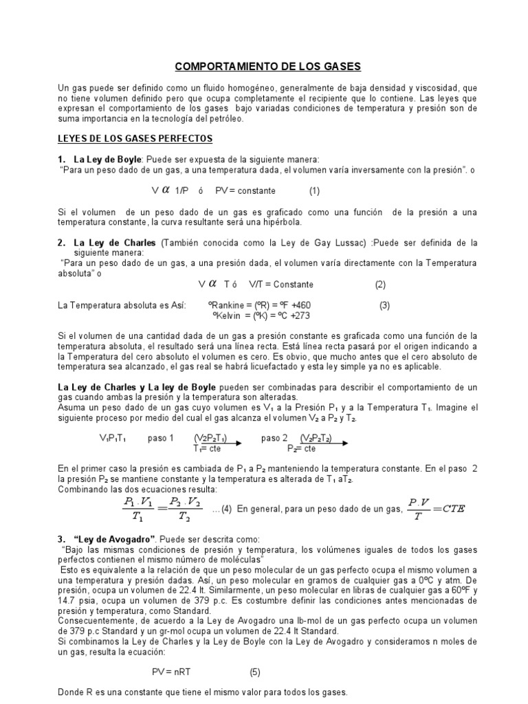 Gases Ideales Y Reales | PDF | Gases | Densidad