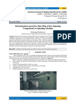 Determination Operation Time Risk of Box Spinning Components-Oe Spinning Machine