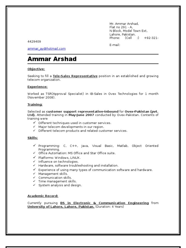 Ammar CV | PDF
