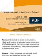 cereals and food education in france - julien couaillier