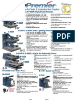Heat Presses For Textile & Sublimation Heat Transfers: HT-600P & HT-400P: Digital Clam Presses