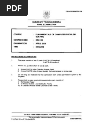 Csc128 Pdf Parameter Computer Programming Pound Mass
