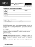 P01 - Controle de Documentos e Registros