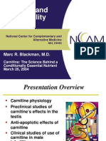 Carnitine and Male Fertility: Marc R. Blackman, M.D