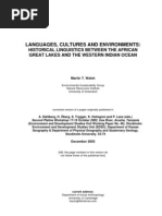 Download Languages Cultures and Environments Historical Linguistics Between the African Great Lakes and the Western Indian Ocean by Martin Walsh SN13998571 doc pdf