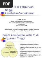Download Peran TI di Perguruan Tinggi Kesehatan by Anis Fuad SN13998635 doc pdf