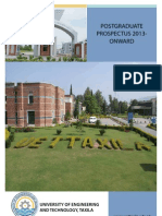 UET Taxila Post Graduate Prospectus - PG - 2013 - Final