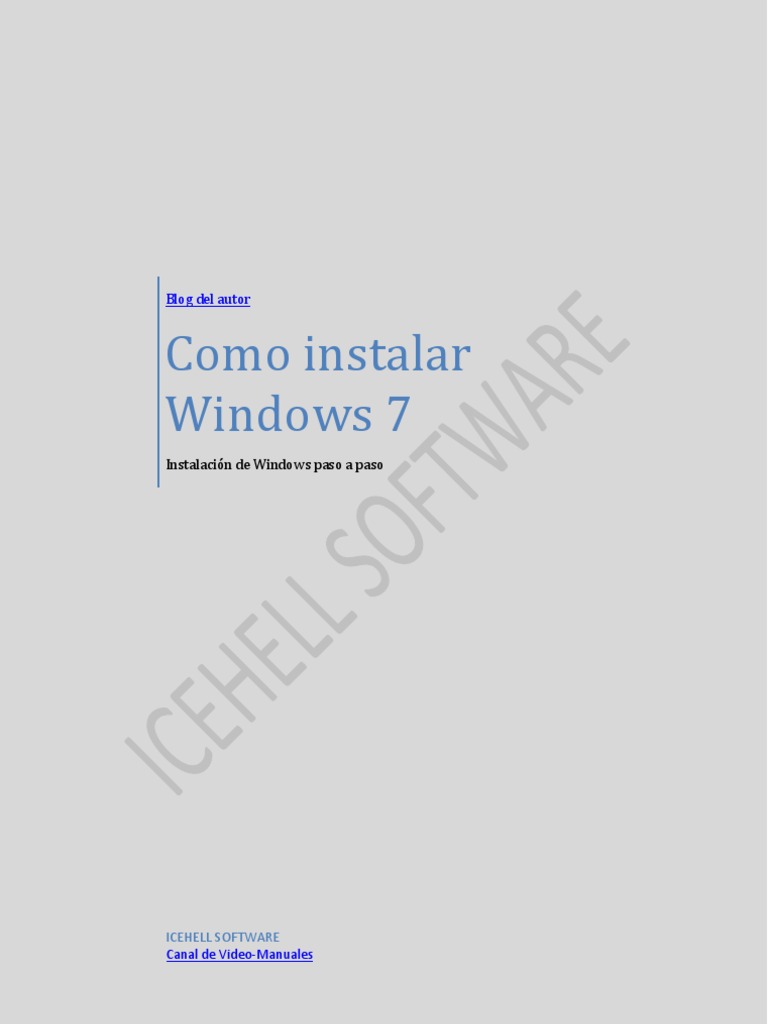 Guía para instalar Windows 7 y XP | PDF | Windows 7 | Windows XP