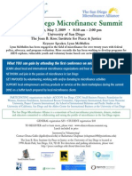 SD Micro Finance Summit Flyer