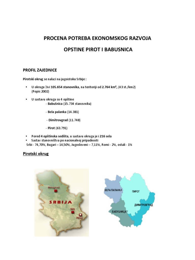 Procena Potreba | PDF