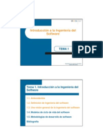 Transparencias Tema 1 Introduccion a La Ingenieria Del Software P1