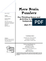 More Brain Puzzlers: Fun Thinking Games and Activities To Be Done Independently Ages 8-12