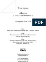 Mozart Allegro Div.1 Score