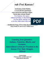 Learning From Quindaro: Indians, Feminists, Blacks, and Germans, Intercultural Action For Freedom in The Kansas Free State Struggle, 1856-63