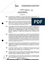 Acuerdo 434-12 Resolucion de Conflictos