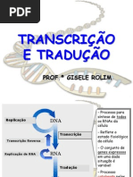 TRANSCRIÇÃO E TRADUÇÃO